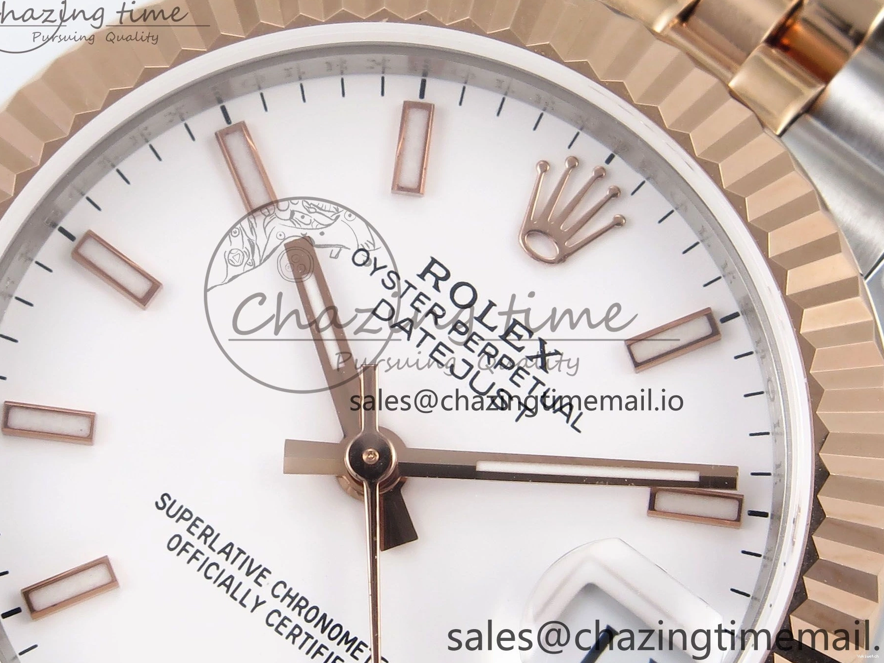SS Bracelet Edition Dial White Best GMF 31 on RG 278271 DateJust Steel 1:1 A2824 Jubilee Stick 904L 1221